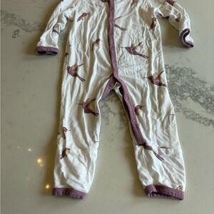 Kyte BABY Purple Trim Baby Onesie